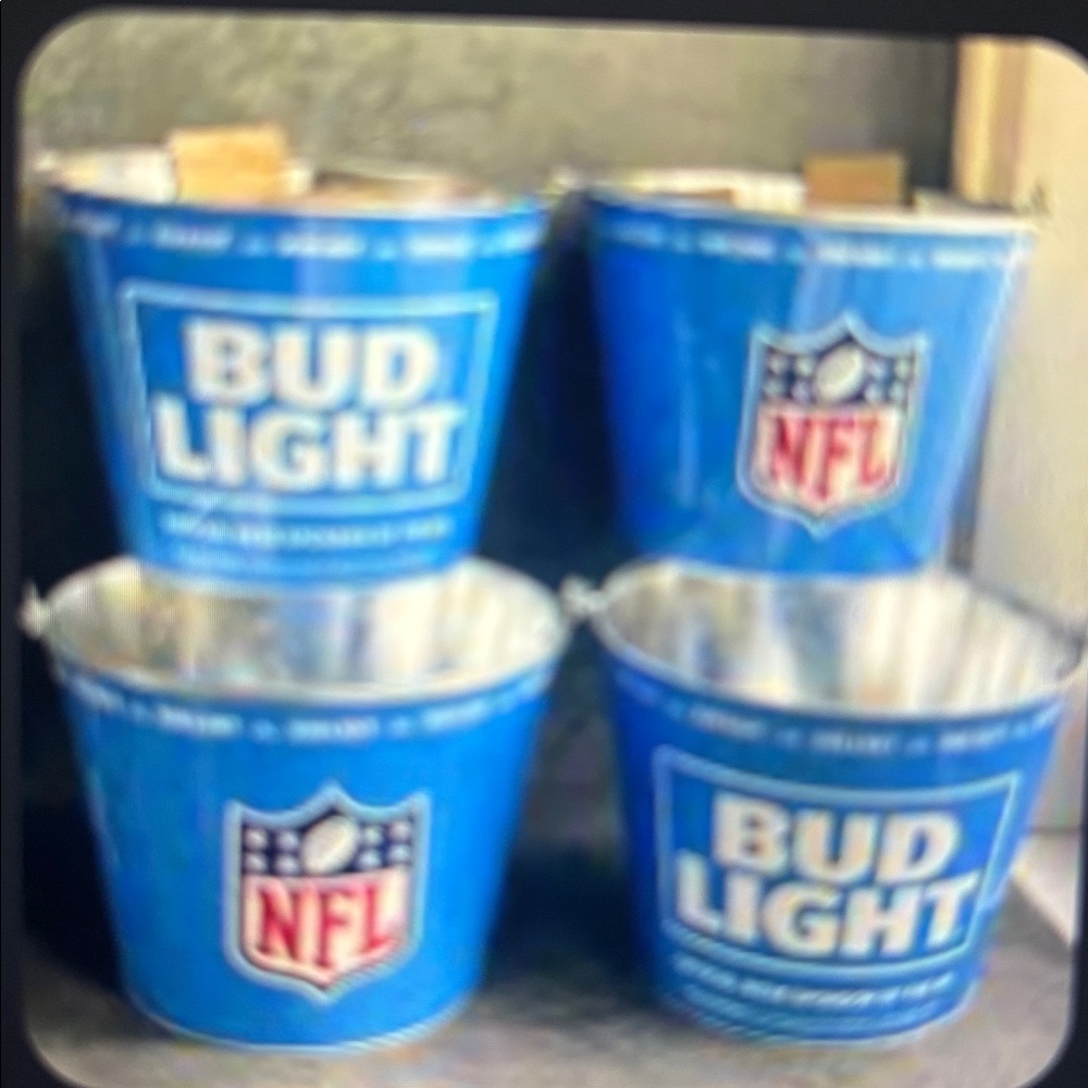 Bud Light NFL Blue Ice Bucket New